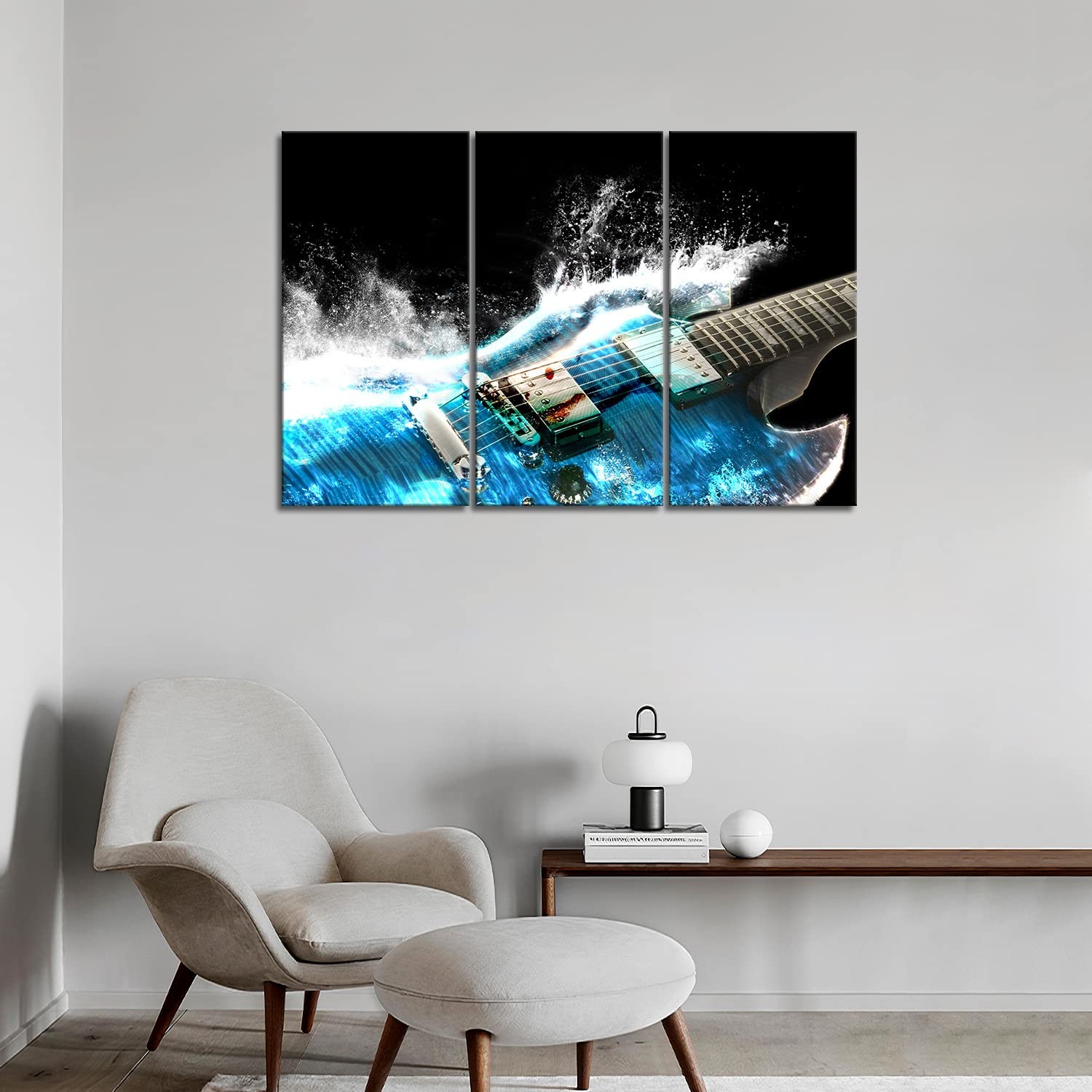 Guitar Wall Art Canvas Music Room Wall Decor Studio Wall Painting The Picture...