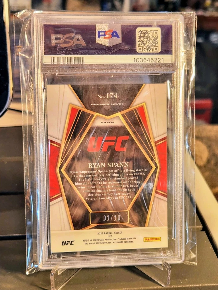 Ryan Spann Gold Flash 2022 Panini Select PSA 7 - #174 - SSP, /10 - Image 2 of 4