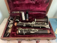 Vintage H.Selmer Wood Clarinet A Paris Brevette SGDG #3964 w/Case
