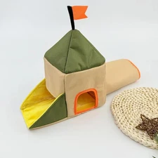 Hamster Hideout Tunnel Cozy Guinea Pig Tunnel Toy for Gerbils Small Animals