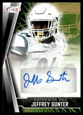 2022 SAGE Autographs Jeffrey Gunter Auto Coastal Carolina Chanticleers #A-JG