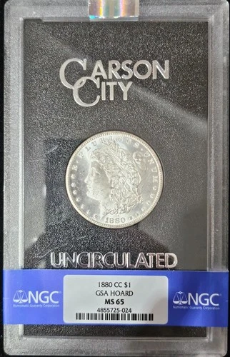 1880-CC GSA REV 1879 Morgan Dollar MS-65 NGC COLLECTION VIDEO