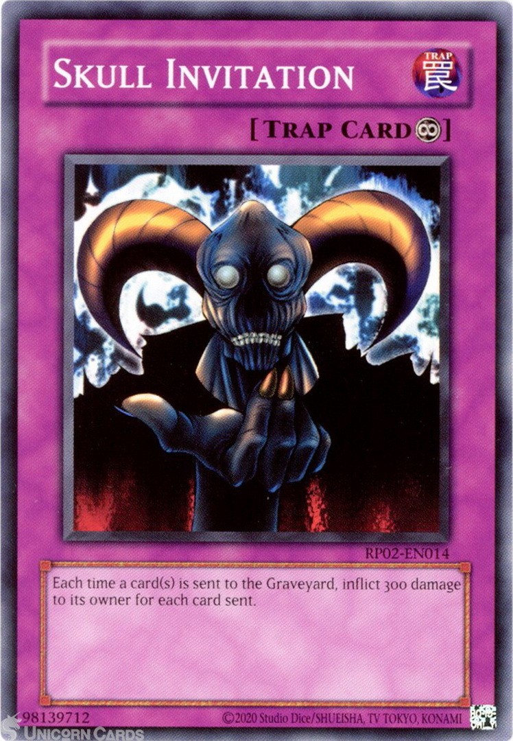 RP02-EN014 Skull Invitation : Common UNL Edition Mint YuGiOh Card