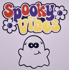 Halloween - Spooky Vibes - Paper Piecing Scrapbook Embellishment Die Cuts