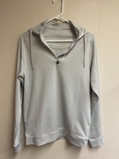 Swannies Hoodie Mens Small Gray 1/4 Zip Pullover Golf Performance Stretch