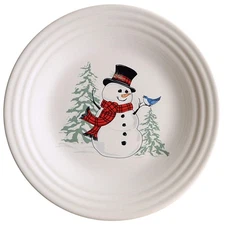 Homer Laughlin  Fiesta Snowman Luncheon Plate 11182717