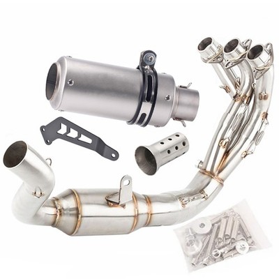 For Yamaha MT09 2020-2023 Bolt-on Full Exhaust Header Link Pipe Muffler Titanium