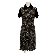 CHANEL P46668 Black Multi [Outer material] Silk Women's Dress