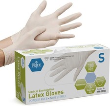 MED PRIDE Latex Exam Gloves Powder-Free Disposable Medical PPE  200ct