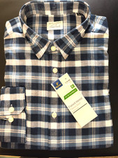 ESSENTIALS by TCHIBO Herren Flanell Hemd Gr. 41/42 kariert, 100% Baumwolle,  NEU