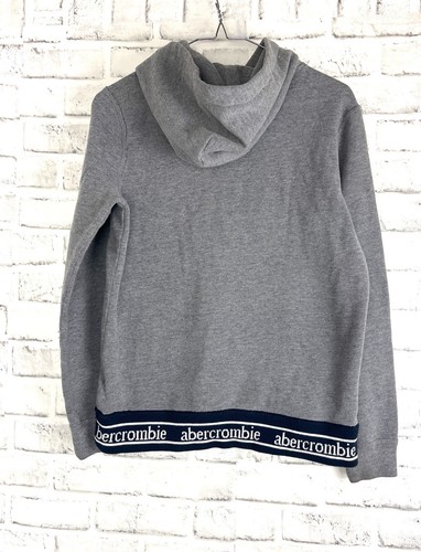 Abercrombie Kids Size 11/12 Hoodie Grey Hooded Sweatshirt Sweater - Picture 2 of 7