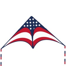 Motiloo 4th of July Delta Kite for Kids Adults Easy to Fly 63", Multi-colored