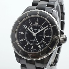 Used CHANEL H0685 J12 AT date Wrist watch Men Black