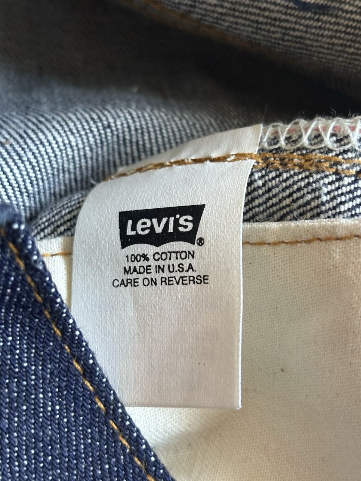 VTG Sample Levi’s 501 Leather Patch Hidden Rivets… - image 12