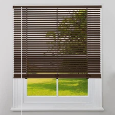 Cordless Mini Blinds Horizontal Venetian Blinds Vinyl Window Shades Light Fil...