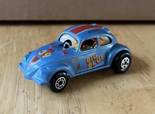Vintage 1972 Matchbox VW Beetle Streaker "Big Blue" MB46 Macau