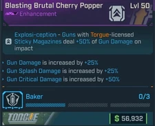 Borderlands 4 🌟 TORGUE ENHANCEMENT 🌟 BLASTING BRUTAL CHERRY POPPER 🌟