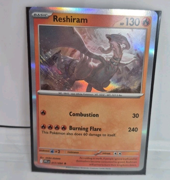 Reshiram 17/94 Holo Pokemon Phantasmal Flames