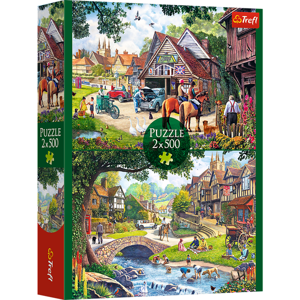 Trefl, Idyllisches Leben, 2X500 Teile Puzzle-image
