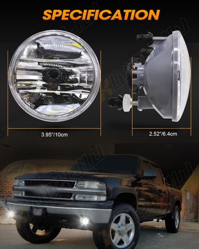 Pair For 2010-2013 Chevy Camaro Fog lights Clear Bumper Driving Lamps w/ Bulbs - Foto 2 di 9