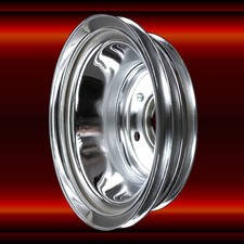 Crankshaft Pulley 3 Groove For Big Block Chevy 396 427 454 Lwp Chrome