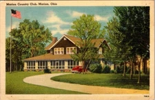 Vintage Postcard Marion Country Club, Marion, Ohio PM Prospect JS3
