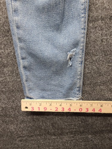 American Eagle Jeans Womens 4 Long Curvy Mom High Rise Distressed 90's Grunge - Picture 8 of 17