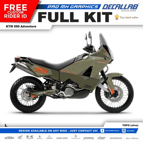 KTM Adventure 990 Super Durable Adventure Graphics Set Stickers Kit Decallab - Foto 1 di 6