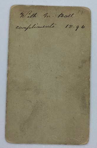 Libro de jardín CDV carta de visita foto mujer señorial 1896 K194 - Imagen 2 de 2