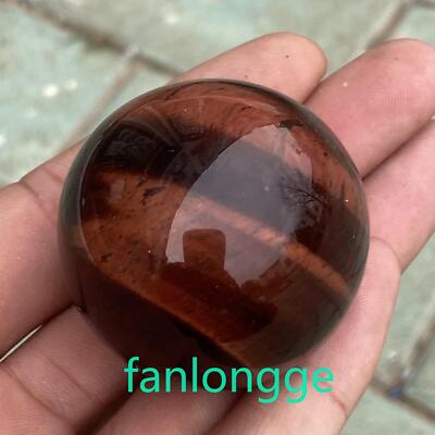 1pc Natural Red Tiger's eye Ball Quartz Crystal Polished Sphere healing 40mm