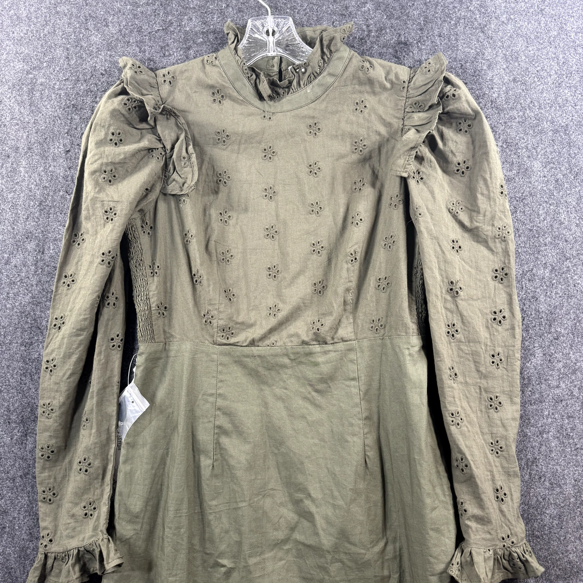Tuckernuck Hyacinth House Regina Dress Women's Small Olive Green Eyelet Ruffle | eBay Tuckernuck Hyacinth House Regina Dress Women's Small Olive Green Eyelet Ruffle | eBay