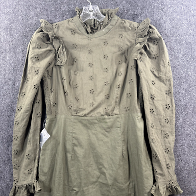 open lace back dress Burnt Olive Chino Rhoda Mini Dress