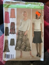Simplicity 4881 Pattern sizes 6-12 Skirt