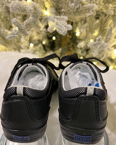 NEW Women’s Keds Micro Stretch Leather Sneaker Size 6.5 Black Cool Flexible - Picture 5 of 10