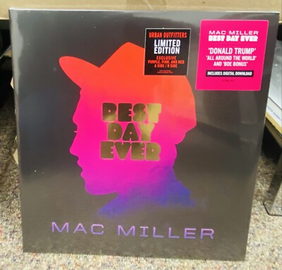 MAC MILLER BEST DAY EVER PURPLE/PINK/RED COLOR VINYL 2X LP UA EXCLUSIVE!