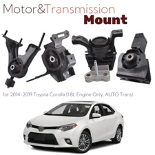 4pc Motor Mount Set for 14-19 Toyota Corolla 1.8L Engine Auto CVT Transmission