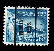 1031A Palace of the Governors 1 ¼ c Bur Precancel “Wichita Kans.” PSS-71 MNH OG