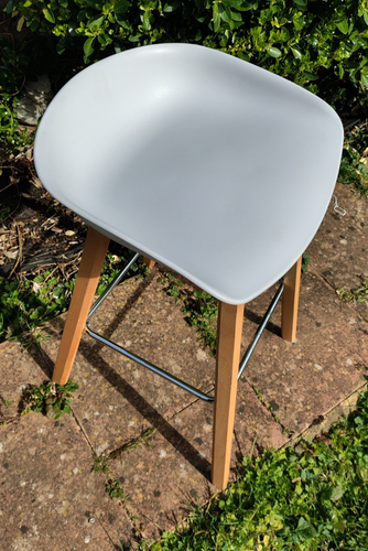Dunelm Erik Counter 69cm Height Breakfast Bar Stool White Dining Indoor Room - Picture 7 of 9
