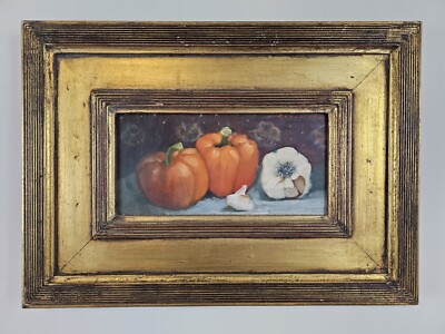 ART - VTG Original Signed John Reynolds Oil Painting 21x15 Distressed Wood Frame
