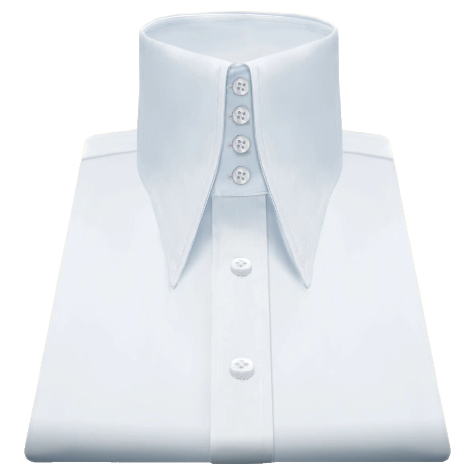 Sólido Branco 100% algodão Camisas sociais masculinas