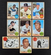 1968 Topps Baseball Star Lot 9 Cards Frank Robinson Brooks Robinson Joe Morgan