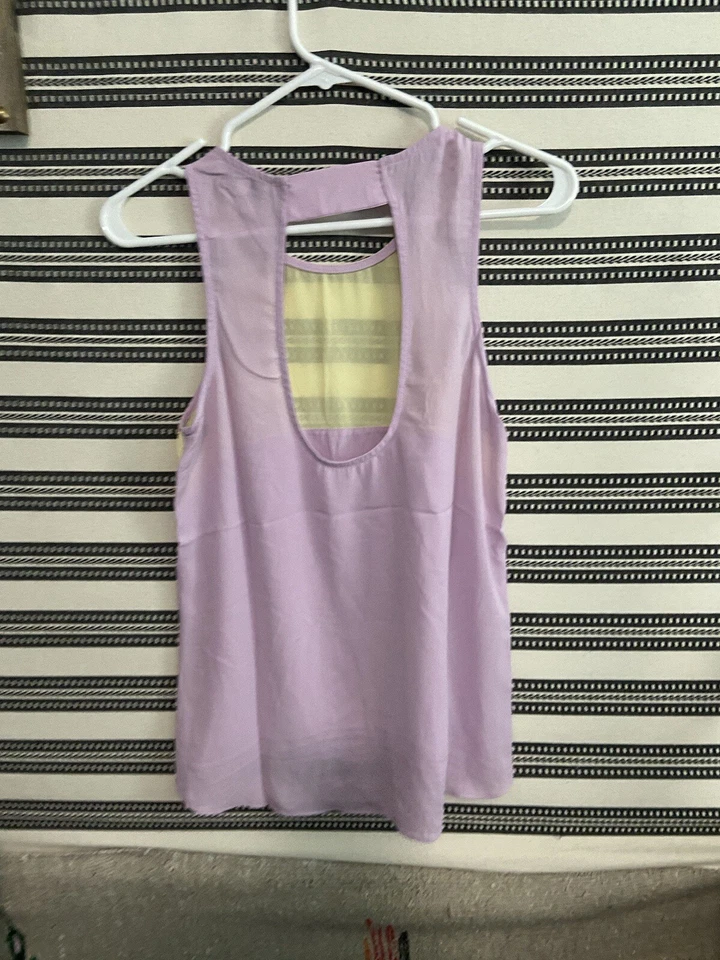 Tanque colorblock rosa inglês tamanho P novo sem etiquetas - Imagem 4 de 4