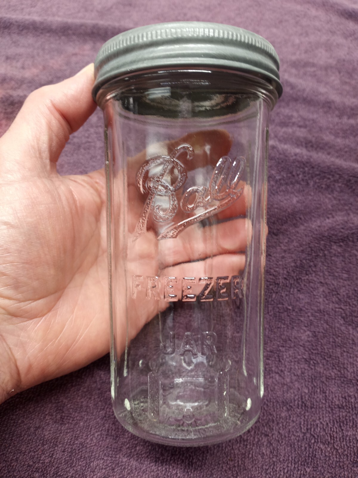 Vintage BALL FREEZER JAR CANNING JAR METAL LID eBay