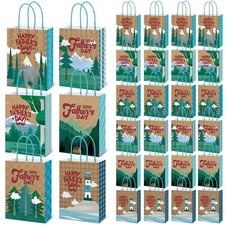 30 Pcs Father's Day Gift Paper Bags for Kids Happy Father's Day Goodie Treat ...