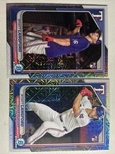 2024 Bowman Chrome Mega Wyatt Langford Rookie Base & Image Variation Mojo!!