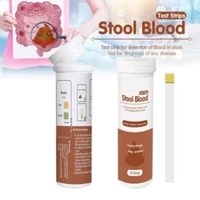 MERYDI-30PCS Stool Blood Test Strips FOB Check Stool Occult Blood Self-Test Kit