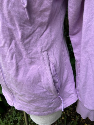 Size L LSKD Purple Lilac Zip Up Hoodie Jumper Activewear Fitted Pockets Walking - Picture 4 of 12