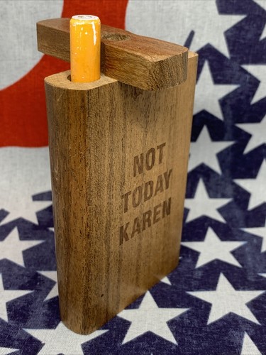 BOX SET TOBACCO 4" DUGOUT NOT TODAY KAREN 3” METAL ONE HITTER FLOWER BOWL STASH - Picture 3 of 12