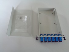 SC/UPC Fiber Optic Adapter LGX 3U Tray w/ 6 Simplex Single Mode Adapters- New