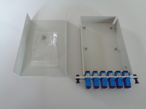 SC/UPC Fiber Optic Adapter LGX 3U Tray w/ 6 Simplex Single Mode Adapters- New - 第 1/4 張圖片